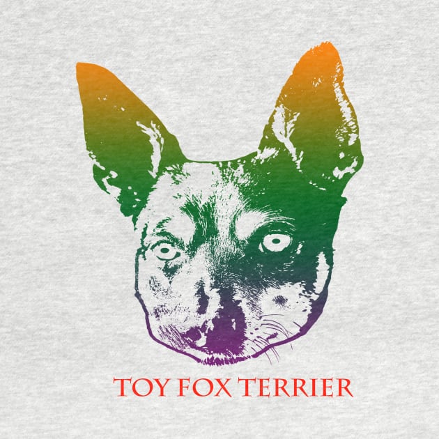 The toy fox terrier head is Violet, Green, Orange by best seller shop